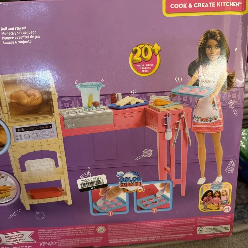 Brand New Barbie and Teresa Recipe for Friendship Doll Cook Create Kitchen 20 Pc